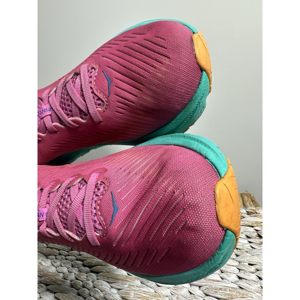 Hoka One One Women Rincon 3 Shoes Pink Blue Sneakers 1119396PPAT Size 7.5B - Picture 6 of 8